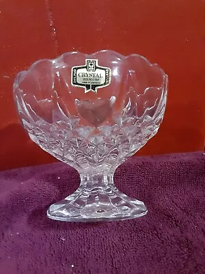 VINT ZAJECAR 24% Lead Crystal Clear Bowl 3.5 T X 4.25 D • $9.99