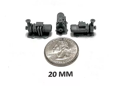 O Scale (1:48) Horizontal Pumps Set Of 3 -  SME Platinum Series Museum Quality • $10.50