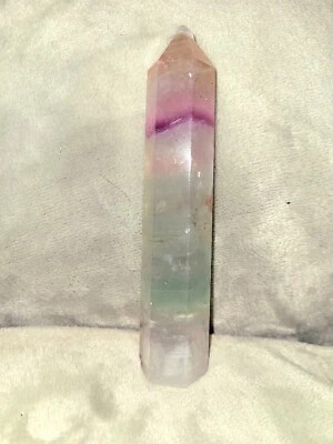 £11.50 • Buy Rainbow Fluorite Tower. 220g. 119 Mm. Stunning Colours. Perfect.