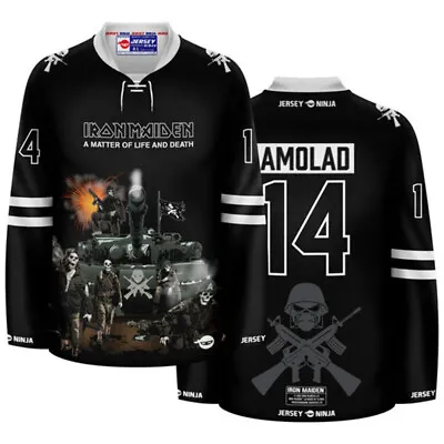 Iron Maiden A Matter Of Life And Death SUB Hockey Jersey • $149.95