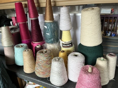 £15 • Buy Knitting Machine Wool Cones Mixed Lots Of 20 Cones