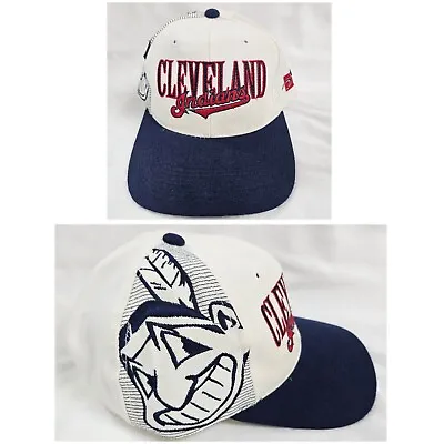 Vintage Cleveland Indians Chief Wahoo Sports Specialties Snapback Baseball Hat • $99.99