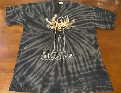 Vintage 1999 Jim Morrison The Doors Tie Dye T-Shirt Vishnu Indian God Size XL • $99.99