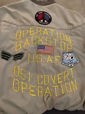 Vietnam War Embroidered Souvenir Tour Jacket Original Theatre Made Patches USAF • $200