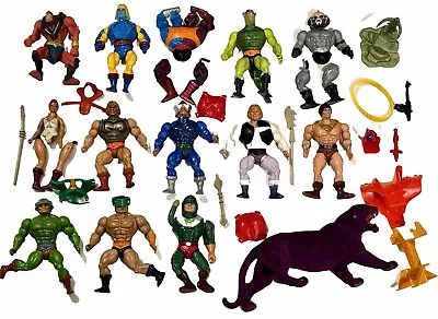 MOTU Masters Of The Universe He-Man Figure Accessory Weapons Parts Vintage Lot • $41.59