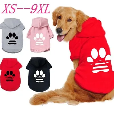 $9.99 • Buy 2 Leg Pet Dog Clothes Cat Puppy Coat Winter Hoodies Warm Sweater Jacket Clothing