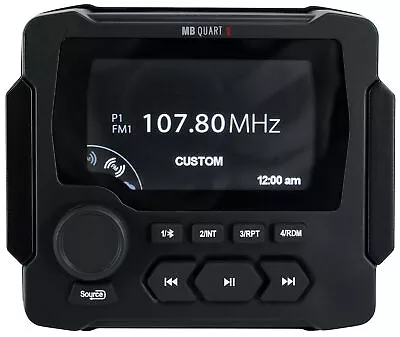 MB Quart GMR-LED Gauge Hole Marine Receiver Bluetooth AM/FM/Weather Band/USB • $194.95