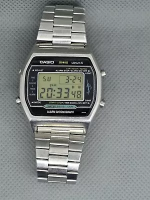 RARE VINTAGE CASIO H101 106 80s MARLIN RETRO LITHIUM ALARM CHRONOGRAPH RETRO • $99