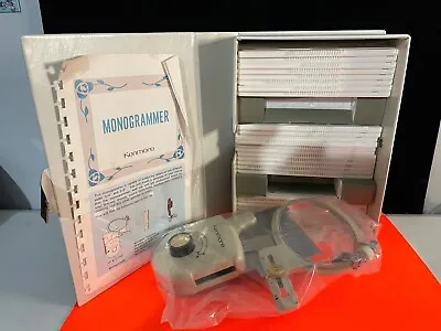 Vintage Sears Kenmore Sewing Machine Monogrammer And Monogram Templates Case A-Z • $24.99