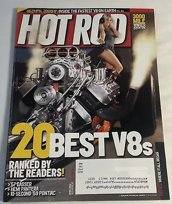 Hot Rod Magazine April 2012 20 Best V8's '57 Gasser '59 Pontiac Hemi Pantera Z7 • $4.95