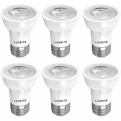 $36.95 • Buy Luxrite PAR16 LED Bulb 2700K 450lm Enclosed Fixture Rated E26 Base 6-Pack