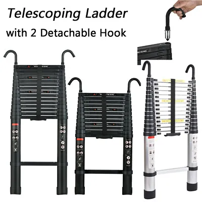 14FT 16FT 20FT Aluminum Telescoping Extension Ladder Reinforced Ladders Non-slip • $36