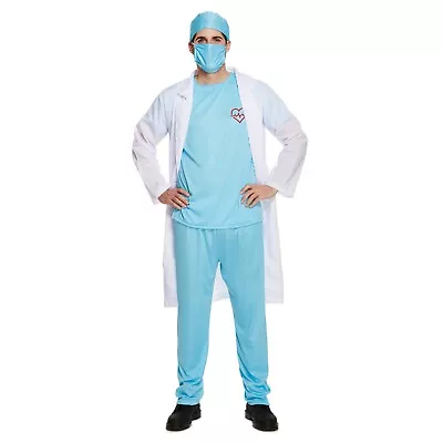 Adults Bloody Scrubs Doctor Nurse Halloween Costume Hospital Cosplay Party • £18.14