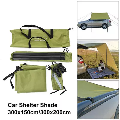 Car Awning Shelter Portable Canopy Side Fishing SUV Tarp Tent Anti-UV Sun UK • £20.33