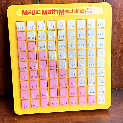 Magic Math Machine Addition & Subtraction Press See Learning Board 1988 Lanard • $14.24