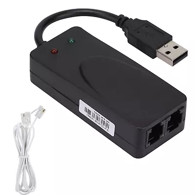 £17.27 • Buy Fax Modem Dual Port USB2.0 56K External Modem Driver For Win 7/Win 8/Win XAT UK