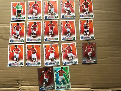 Arsenal Match Attax 08/09 Cards  17 Cards Inc Limited Edition Theo Walcott • £2.99