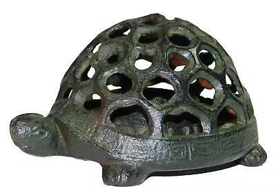 Vintage Cast Iron Turtle String Holder Tea Light Candle • $39.99