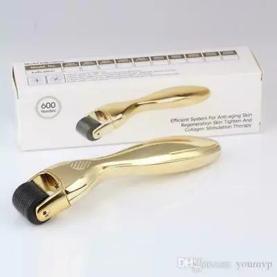 [DRS] 600 Titanium Micro Needle Derma Roller System Skin Care Theraphy • $31.99