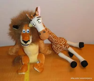 Dreamworks Madagascar Melman Giraffe & Alex Lion Plush Stuffed Animal • $12.97