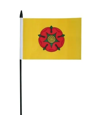 Lancashire New County Small Hand Waving Flag 6  X 4  • £3.99