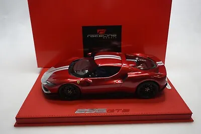 1/18 Bbr Ferrari 296 Assetto Fiorano Rosso Fiorano Deluxe Red Leather Le5pc Mr • $299