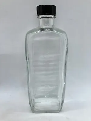 £5.99 • Buy Vintage Glass Medicine Bottle With Table Spoon Measured Scale On Bottle With Cap