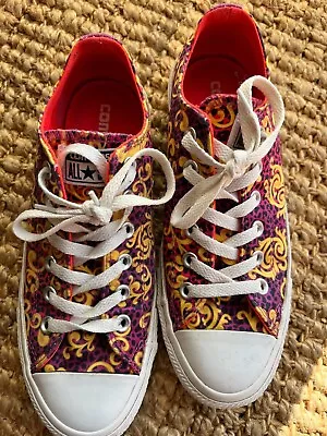 Converse Canvas Plimsolls Trainers Uk 6 Wonka Colours 100% Genuine Fast Post • £22.99