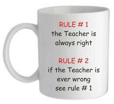 Personalised Always Right Mug Teacher Nurse Boss Fun Christmas Birthday Gift • £10.95