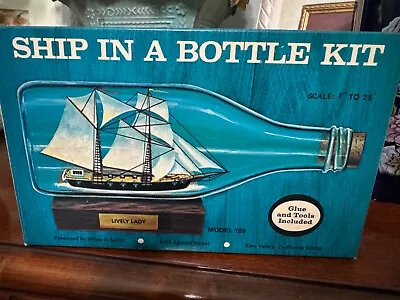 Vintage Ship In A Bottle (Lively Lady) Model Kit • $10