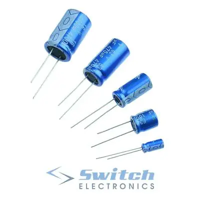 Radial Aluminium Electrolytic Capacitor ±20% 105°C • £3.79