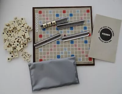 Vintage Small Travel Scrabble Word Board Game Complete 1954 Edition VGC • $22.50