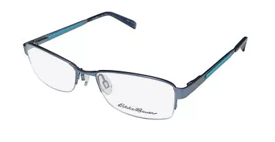 New Eddie Bauer 32207 Eyeglasses Metal Bl Half-rim Rectangular Womens 53-17-135 • $49.95