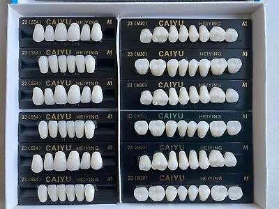 3 Complete Sets High Quality Acrylic Denture Teeth A1 A2 A3 A3.5 Size S M L X-L • $20.99