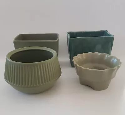 4 Vintage USA Green Planters Mccoy And Others • $34.99