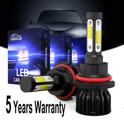 2x 9007 HB5 Combo LED Headlight Super Bright Bulbs Kit HIGH/LOW Beam 6500K White • $25.99