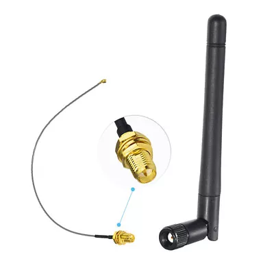 New Dual Band 3dBi Antenna With U.Fl RP SMA Cable 2.4ghz/5ghz For Wlan PCI Card • $5.49