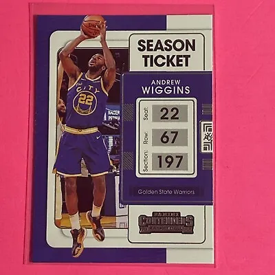 🔥🚨Andrew Wiggins Season Ticket NBA Contenders Golden State Warriors 🔥🚨 • $1.75