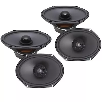 Sundown Car Audio E-Series 6x8  180W Peak 4 Ohm 2-Way Coaxial Speakers 4 Pack • $299.99