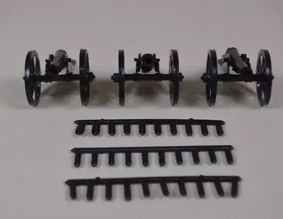 Marx  Civil War Cannons With Shells -- Lot Of 3  - Black • $22.50