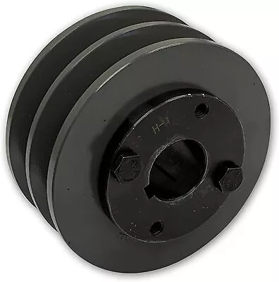 2 Groove Cast Iron Electric Motor Pulley Sheave 3.75  Two Groove 3l 4l A Belts • $56.90