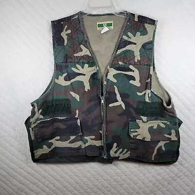 Game Winner Vest Mens Size XL/2XL Camo  Hunting Extra Pockets Jacket • $18.99