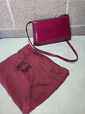 Vintage Charles Jourdan Paris - Burgandy Leather Crossbody Bag- New • $28