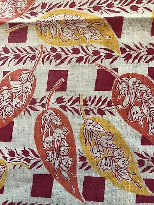 Vintage Cotton Fabric Feedsack Lilly Of The Valley Squares As Is • $19