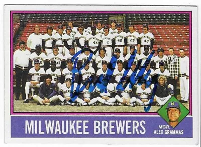 Bud Selig 1976 Topps Autographed Signed # 606 Milwaukee Brewers Team Card Hof • $12