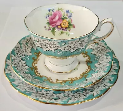 Royal Albert  Enchantment  Bone China Trio Made In England Excellent Condition • $90