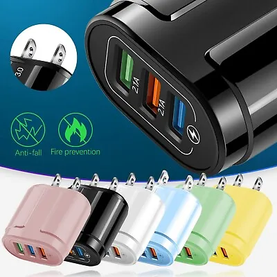 3-port USB Charging Head Macaron Color Wireless Charger Android Fast Charge • $0.99