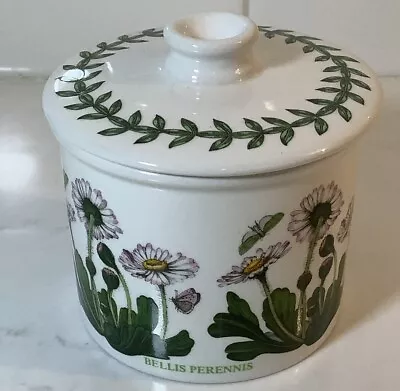 Vintage Portmeirion Botanic Garden Sugar Bowl Or Jam Jar Daisy England • $23.99