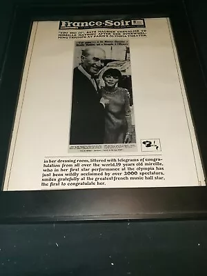 Mireille Mathieu Rare Original Promo Poster Ad Framed! • $60.45