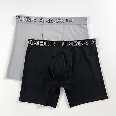 Under Armour Men's Boxers Charged Cotton 6  Boxerjock 2X Pack  • £17.99